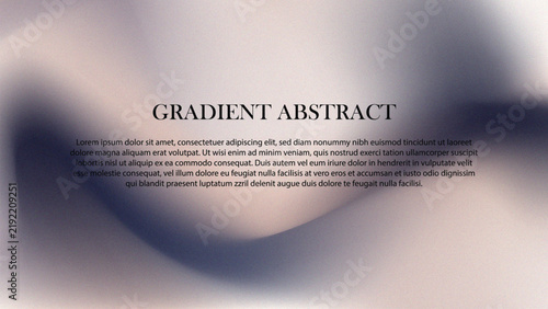 Abstract Gradient Template with Muted Slate Blue Grainy Noise Texture and Modern Serif Typography Layout