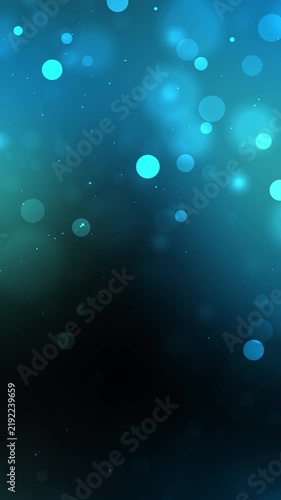 Blue Cyan Bokeh Light Portrait Background