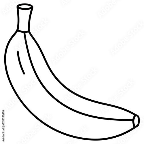 Simple Banana Outline