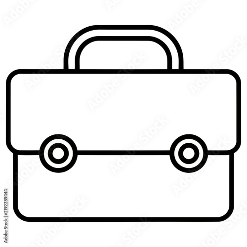 Simple briefcase icon