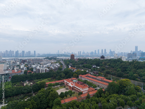 Fotografie the Huanghelou in Wuhan