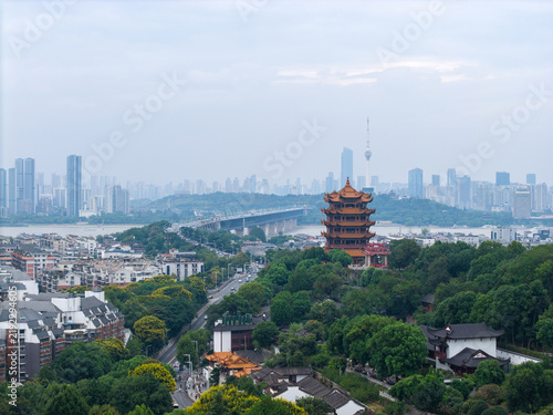Картината върху платно the Huanghelou in Wuhan