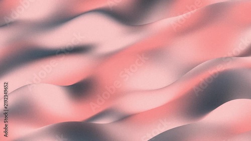 3d abstract organic wave background video loop with smooth grainy pink and grey gradient surface for web design and presentation backdrop