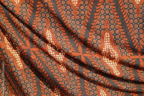 фотографія Intricate Traditional Indonesian Batik Fabric Artistry Showcasing Unique Pattern
