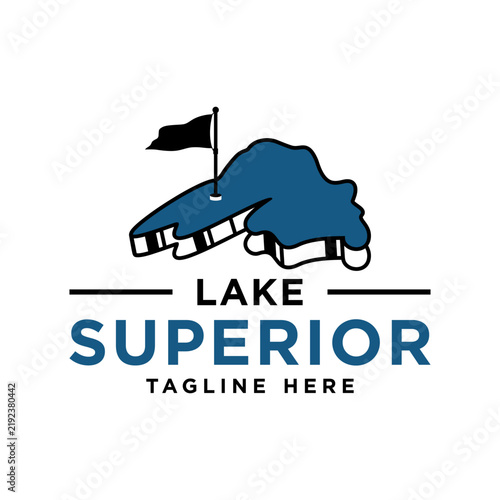 logo for golf course on lake superior