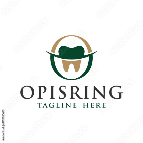 dental clinic logo with letter O