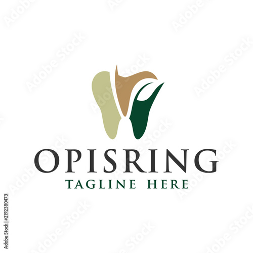 dental clinic logo with letter V