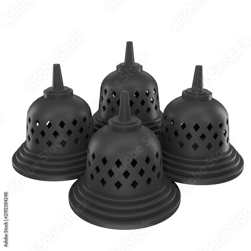 Quadro su tela Borobudur 3D Icons