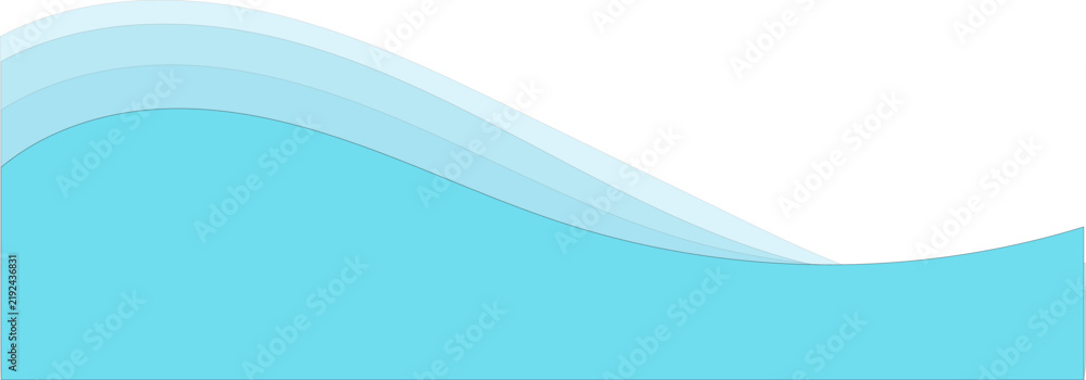Obraz premium Abstract Blue Wave Background with Flowing Curves, Dynamic Lines, Soft Light and Modern Vector Design for Wallpaper, Web, Business and Creative Backdrop