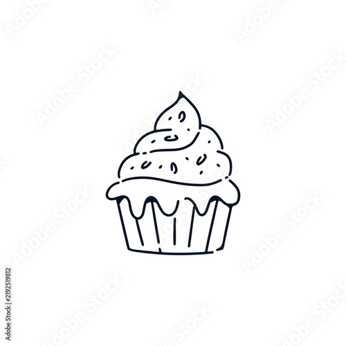cupcake icon design vector illustration