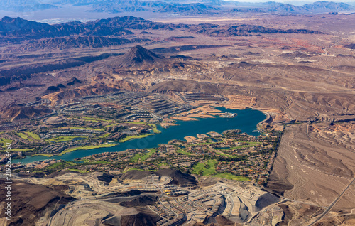 Lake Mead and Desert Communities from the Air