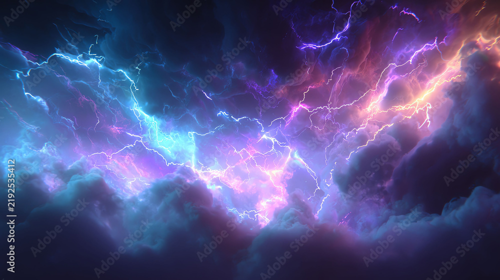 Fototapeta premium Electric Storm Sky Fantasy