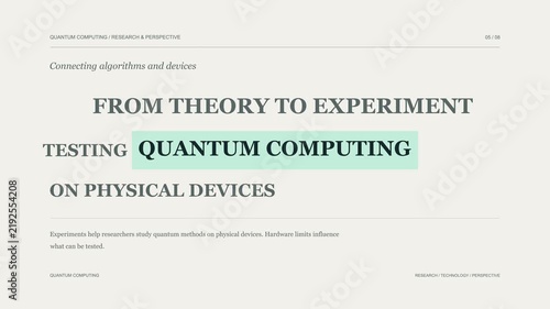Quantum Computing Highlighted Headline Typography with Rapid Editorial Match Cuts
