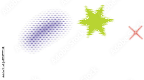 Purple cloud with yellow star and cross icon