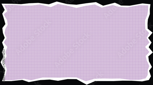 Purple decorative frame with green border