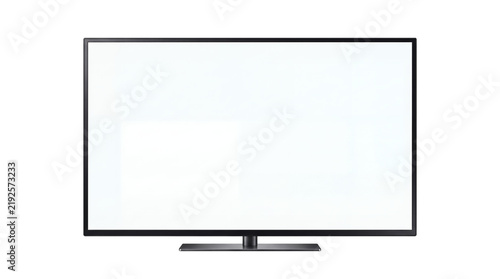Blank Widescreen Television Isolated on Transparent Background