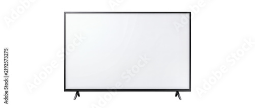 Blank Widescreen Television Isolated on Transparent Background