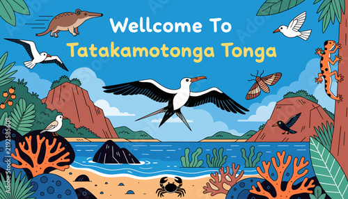 Welcome To Tatakamotonga Tonga: Tropical Island Paradise with Wildlife and Ocean Elements