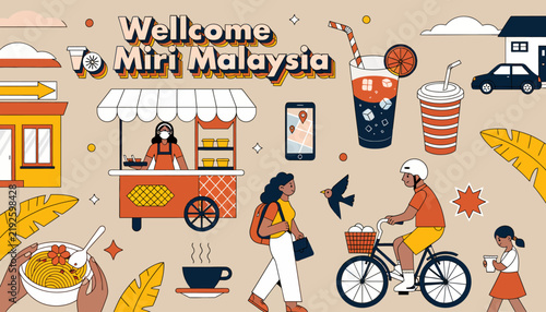 Welcome to Miri Malaysia, street food and people