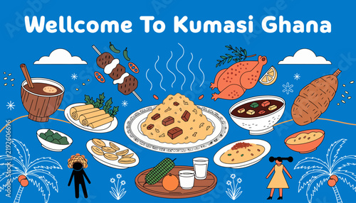 Welcome to Kumasi Ghana, traditional Ghanaian food and dishes