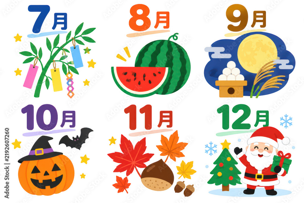 Fototapeta premium Moon gazing with rice cakes during Mid Autumn Festival with autumn leaves and starry sky Isolated on transparent background