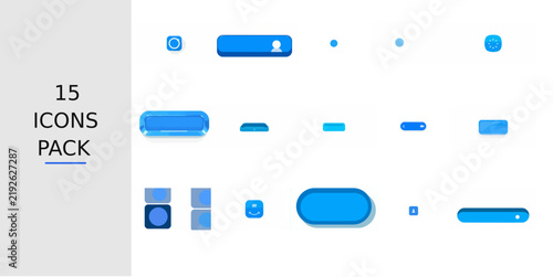 Blue Flat In Tray Icon – Solid Blue Vector Symbol for Apps, Websites, UI Kits, Mobile Interfaces, Presentations, Infographics and Modern Digital Design Projects