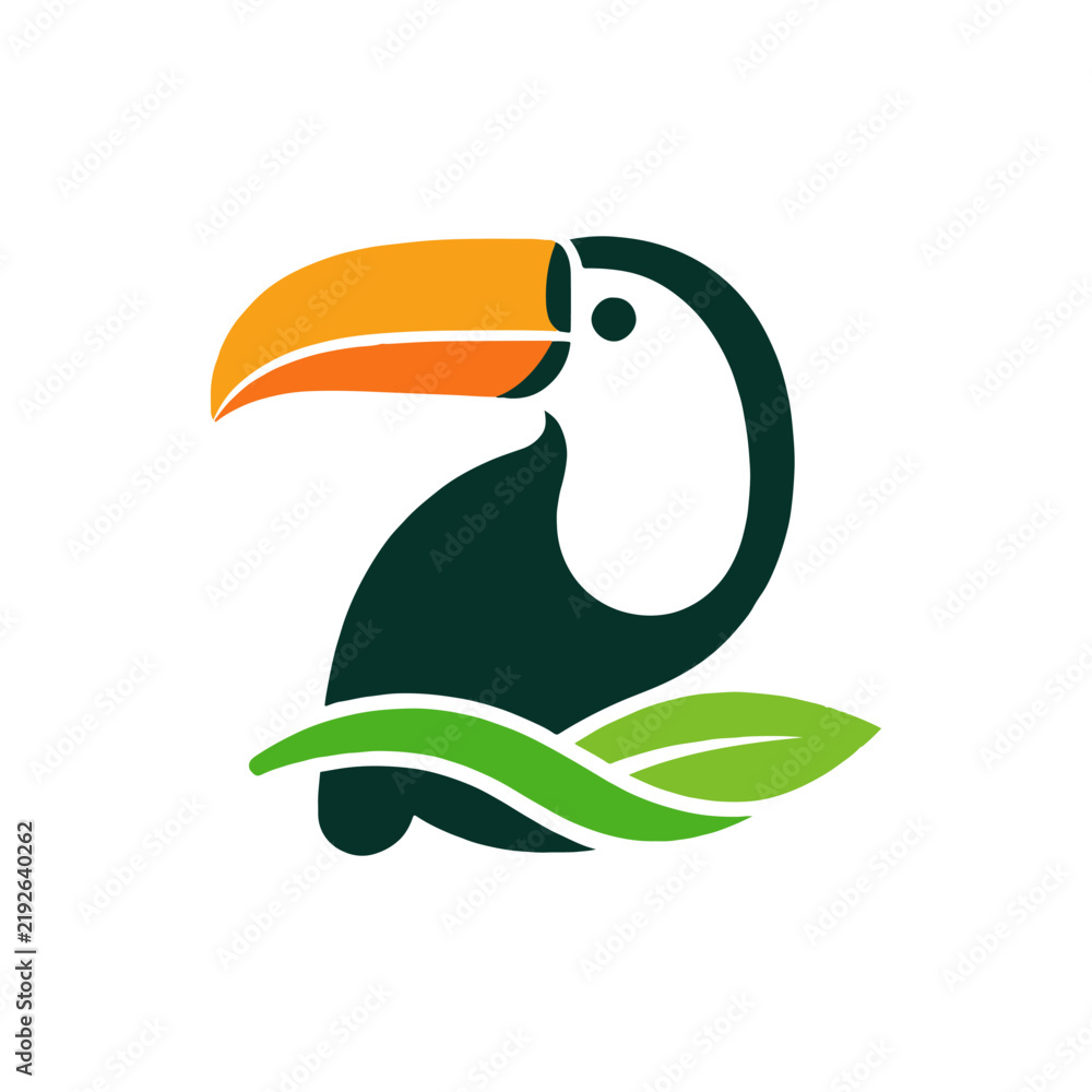Obraz premium Tropical Toucan Logo
