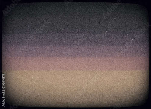 Quadro su tela CRT screen texture with soft static and muted horizontal bands fills frame