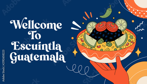 Welcome to Escuintla Guatemala, traditional food plate