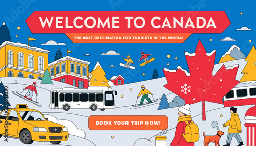 Welcome to Canada, tourist destination, travel