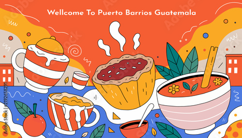 Welcome to Puerto Barrios, Guatemala, traditional food and drinks