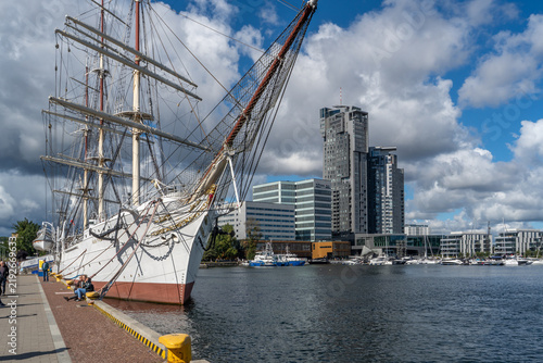 Dar Pomorza Tall Ship in Gdynia, Poland