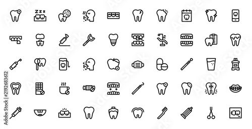 Dental Care Icon Bundle for Brand and Product Design