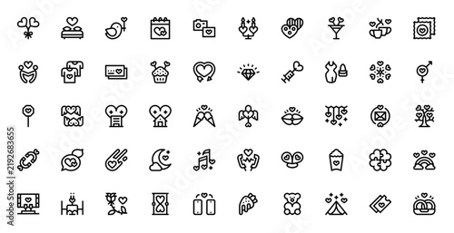 Date Night Graphic Icon Pack for Creative Media