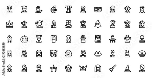 Costume Party Graphic Icon Pack for Creative Media