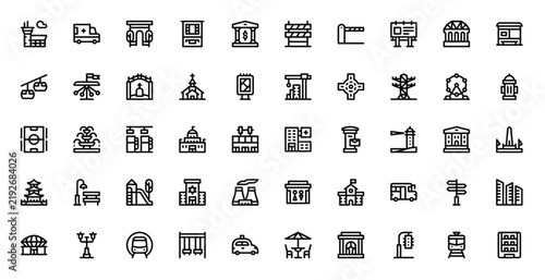 City Elements Graphic Icon Pack for Creative Media
