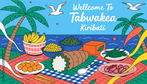 Welcome to Tabwakea Kiribati beach picnic