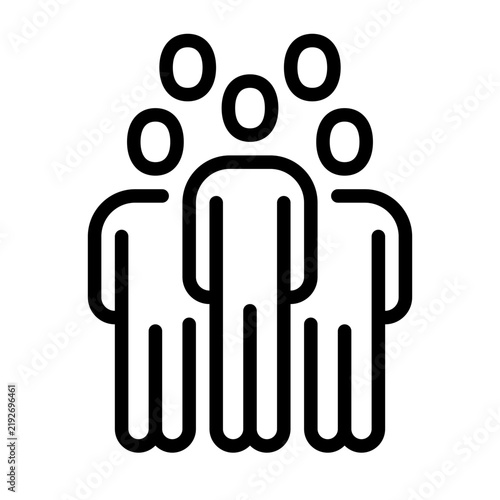 people line icon or logo