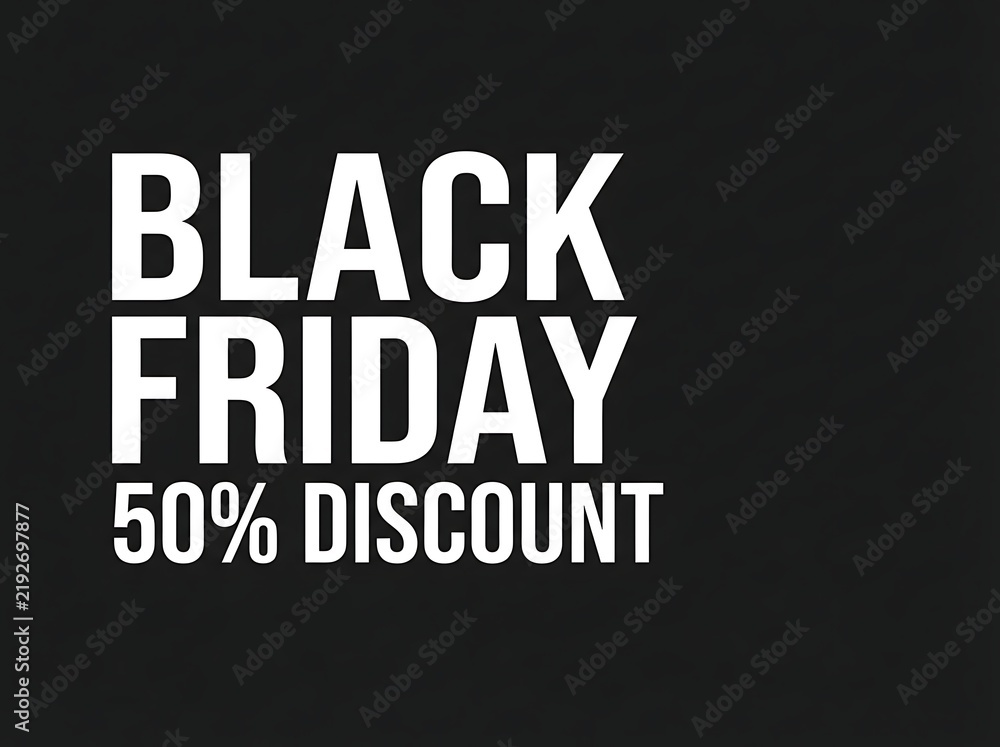 Obraz premium Black Friday Discount Sale Banner