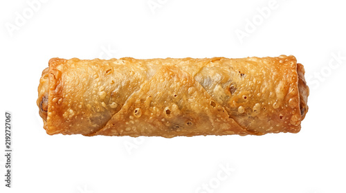 Crispy Fried Asian Spring Roll Isolated PNG Transparent Background