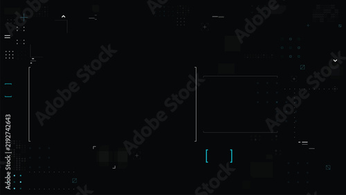 Cyber futuristic style video overlay template 0005