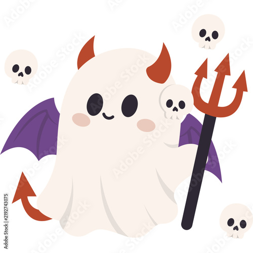 Halloween Ghost Illustration