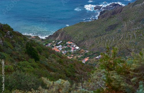 Aerial view of El Draguillo village