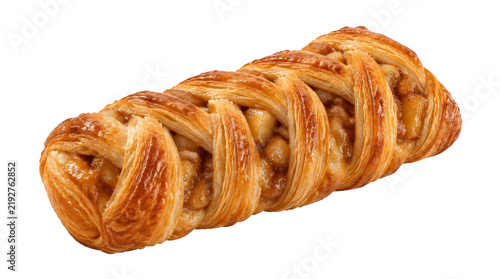 Apple Plait Pastry with Flaky Golden Crust