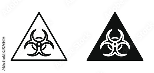 Принти на полотні Biohazard Warning Symbols