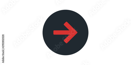 Tapety artystyczne Next arrow button in dark circle for interface navigation.