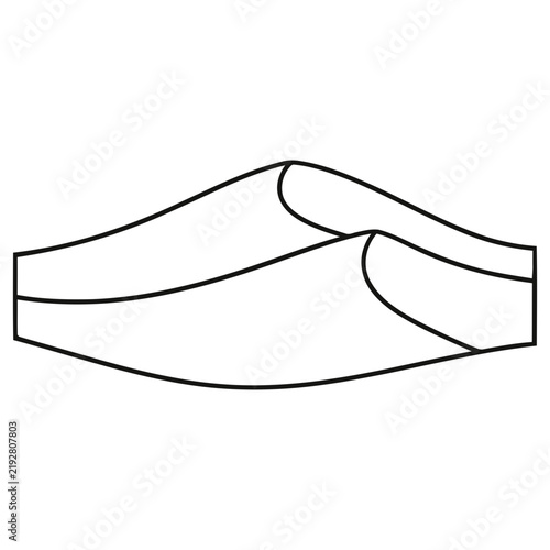 Stylized Dune Landscape Outline