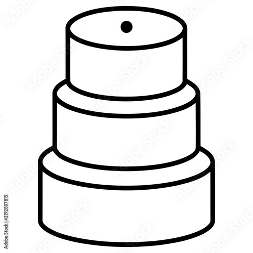 Three Tiered Cake Icon