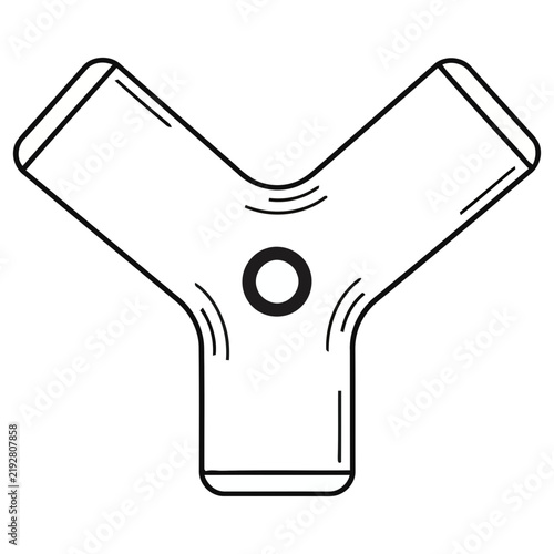 Y-shaped pipe fitting