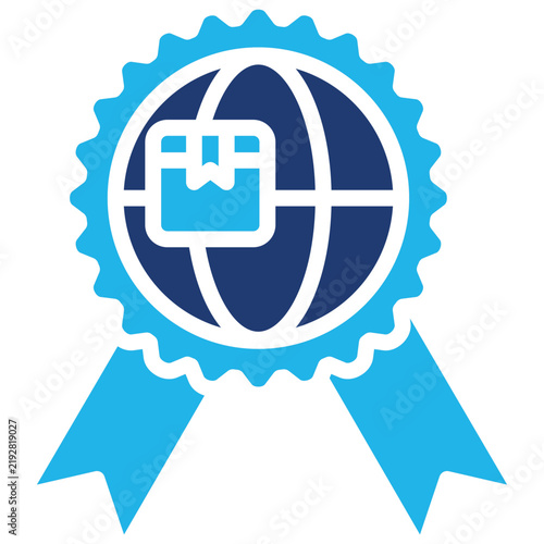 Fototapeta Iso Certification Icon